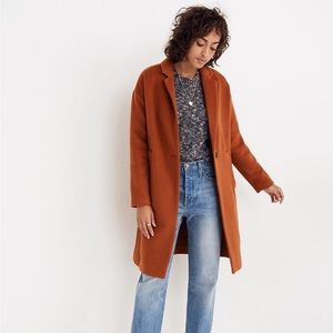 Madewell Monsieur Coat in Orange